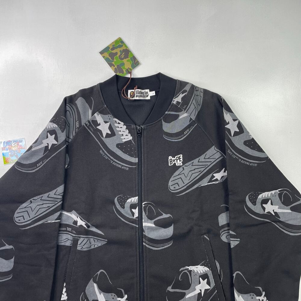 BAPE STA Pattern Bomber Jacket Size L - Picture 3 of 11